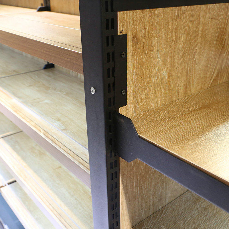 GM-GM-20160501 Island type storage rack high load-bearing capacity high quality shelves Steel Wood Shelf