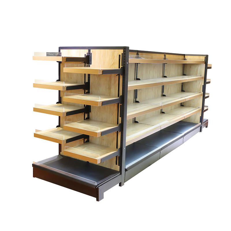 GM-GM-20160501 Island type storage rack high load-bearing capacity high quality shelves Steel Wood Shelf