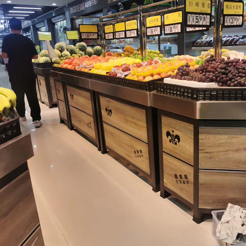 PDSG-GM-2070501 shopping mall counter multi-function Fresh Fruit And Vegetable Rack